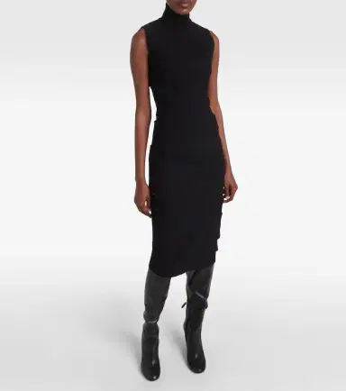 Alaïa Alaïa Cutout midi dress | Thumbnail 4 Alaïa Alaïa Cutout midi dress | Thumbnail 4