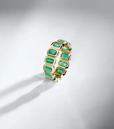 SHAY JEWELRY 18kt gold ring with emeralds | Thumbnail 3 SHAY JEWELRY 18kt gold ring with emeralds | Thumbnail 3