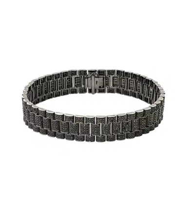 SHAY JEWELRY Rail Link 18kt black gold bracelet with diamonds | Thumbnail 1 SHAY JEWELRY Rail Link 18kt black gold bracelet with diamonds | Thumbnail 1