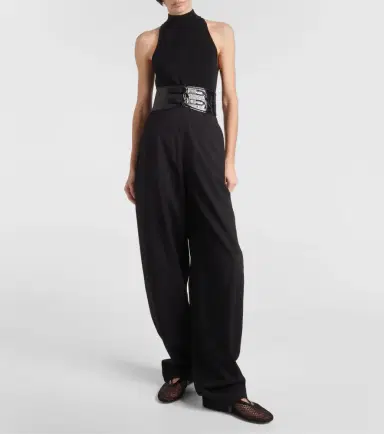 Alaïa Alaïa High-rise wool wide-leg pants | Thumbnail 4 Alaïa Alaïa High-rise wool wide-leg pants | Thumbnail 4