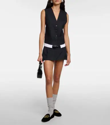 Miu Miu Pinstripe wool miniskirt | Thumbnail 3 Miu Miu Pinstripe wool miniskirt | Thumbnail 3