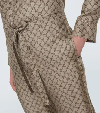 Gucci GG silk straight pants | Thumbnail 2 Gucci GG silk straight pants | Thumbnail 2