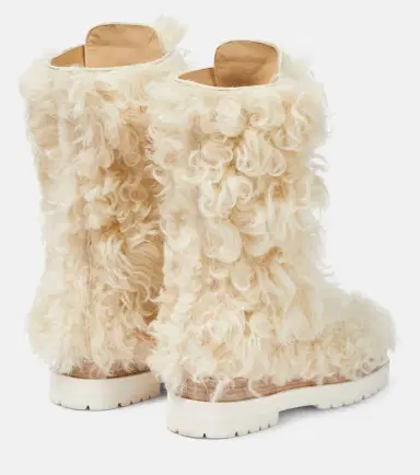 Magda Butrym Shearling lace-up boots | Thumbnail 3 Magda Butrym Shearling lace-up boots | Thumbnail 3