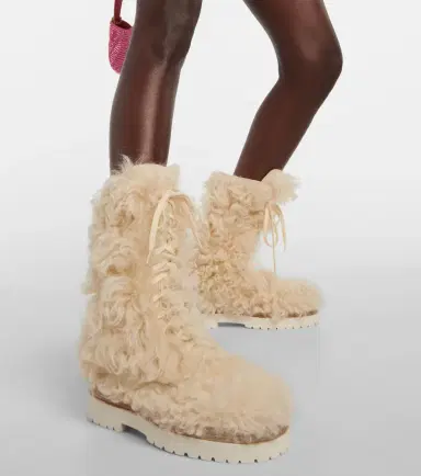 Magda Butrym Shearling lace-up boots | Thumbnail 5 Magda Butrym Shearling lace-up boots | Thumbnail 5