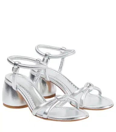 Gianvito Rossi Cassis metallic leather sandals | Thumbnail 1 Gianvito Rossi Cassis metallic leather sandals | Thumbnail 1