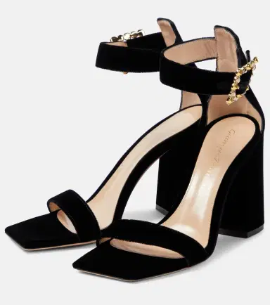 Gianvito Rossi Wondy velvet sandals | Thumbnail 2 Gianvito Rossi Wondy velvet sandals | Thumbnail 2
