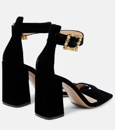 Gianvito Rossi Wondy velvet sandals | Thumbnail 3 Gianvito Rossi Wondy velvet sandals | Thumbnail 3