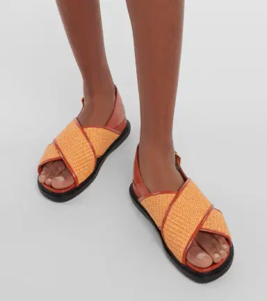 Marni Fussbet raffia-effect sandals | Thumbnail 4 Marni Fussbet raffia-effect sandals | Thumbnail 4