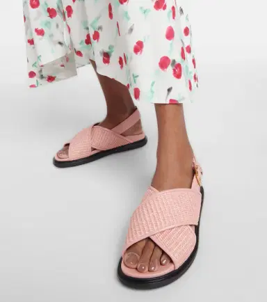 Marni Fussbet raffia-effect sandals | Thumbnail 2 Marni Fussbet raffia-effect sandals | Thumbnail 2