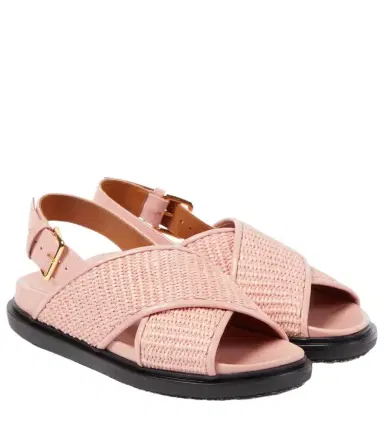 Marni Fussbet raffia-effect sandals | Thumbnail 1 Marni Fussbet raffia-effect sandals | Thumbnail 1