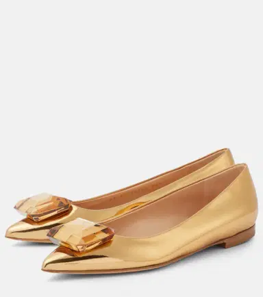 Gianvito Rossi Jaipur embellished leather ballet flats | Thumbnail 4 Gianvito Rossi Jaipur embellished leather ballet flats | Thumbnail 4