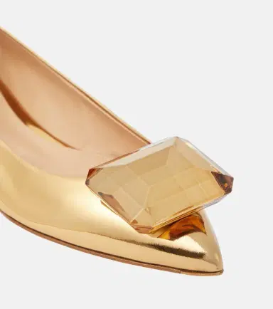 Gianvito Rossi Jaipur embellished leather ballet flats | Thumbnail 5 Gianvito Rossi Jaipur embellished leather ballet flats | Thumbnail 5
