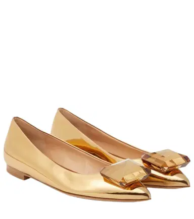 Gianvito Rossi Jaipur embellished leather ballet flats | Thumbnail 1 Gianvito Rossi Jaipur embellished leather ballet flats | Thumbnail 1