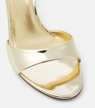 Paris Texas Lidia metallic leather mules | Thumbnail 2 Paris Texas Lidia metallic leather mules | Thumbnail 2