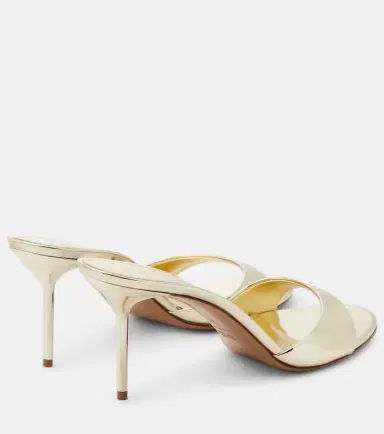 Paris Texas Lidia metallic leather mules | Thumbnail 3 Paris Texas Lidia metallic leather mules | Thumbnail 3