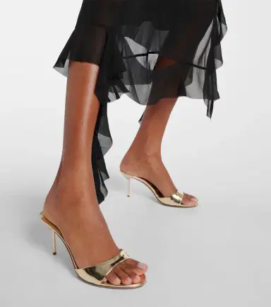 Paris Texas Lidia metallic leather mules | Thumbnail 6 Paris Texas Lidia metallic leather mules | Thumbnail 6