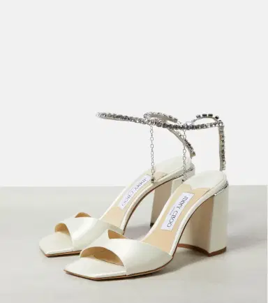 Jimmy Choo Saeda 85 embellished satin sandals | Thumbnail 4 Jimmy Choo Saeda 85 embellished satin sandals | Thumbnail 4