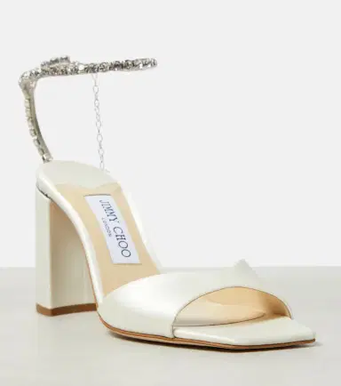 Jimmy Choo Saeda 85 embellished satin sandals | Thumbnail 6 Jimmy Choo Saeda 85 embellished satin sandals | Thumbnail 6