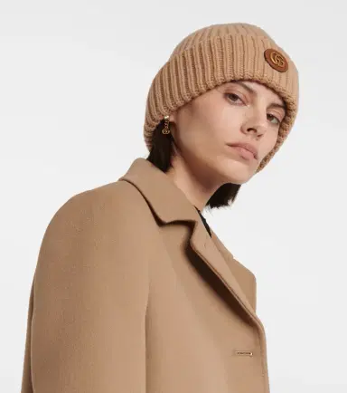 Gucci Double G wool and cashmere beanie | Thumbnail 2 Gucci Double G wool and cashmere beanie | Thumbnail 2