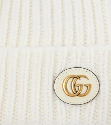 Gucci Wool and cashmere leather-trimmed beanie | Thumbnail 3 Gucci Wool and cashmere leather-trimmed beanie | Thumbnail 3