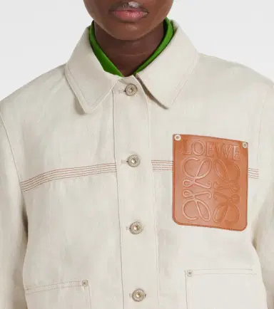 Loewe Cotton and linen jacket | Thumbnail 2 Loewe Cotton and linen jacket | Thumbnail 2