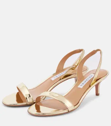 Aquazzura So Nude 50 mirrored leather sandals | Thumbnail 2 Aquazzura So Nude 50 mirrored leather sandals | Thumbnail 2