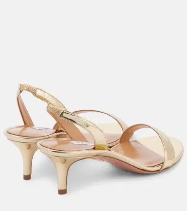 Aquazzura So Nude 50 mirrored leather sandals | Thumbnail 3 Aquazzura So Nude 50 mirrored leather sandals | Thumbnail 3