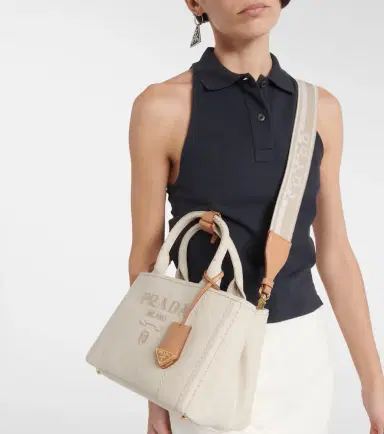 Prada Jardinière Small canvas top-handle bag | Thumbnail 4 Prada Jardinière Small canvas top-handle bag | Thumbnail 4