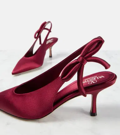 Valentino Garavani Nite-Out 70 satin slingback pumps | Thumbnail 3 Valentino Garavani Nite-Out 70 satin slingback pumps | Thumbnail 3