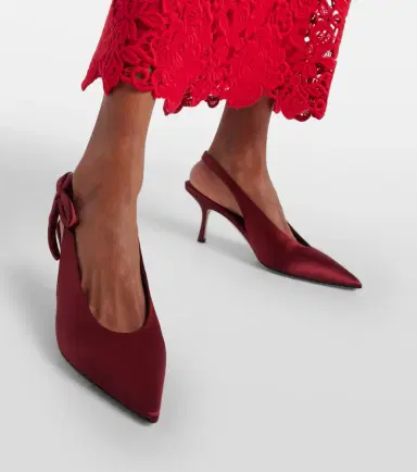 Valentino Garavani Nite-Out 70 satin slingback pumps | Thumbnail 5 Valentino Garavani Nite-Out 70 satin slingback pumps | Thumbnail 5