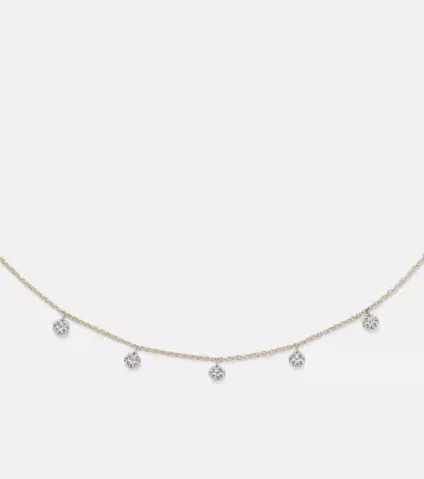 Stone and Strand Disco 10kt gold necklace with diamonds | Thumbnail 3 Stone and Strand Disco 10kt gold necklace with diamonds | Thumbnail 3
