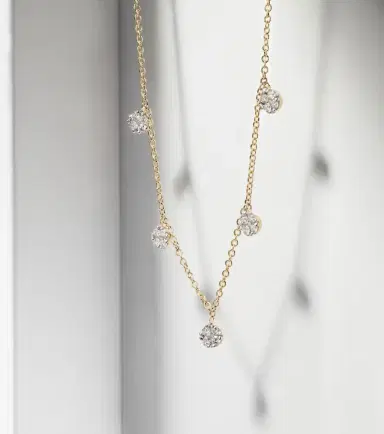 Stone and Strand Disco 10kt gold necklace with diamonds | Thumbnail 4 Stone and Strand Disco 10kt gold necklace with diamonds | Thumbnail 4