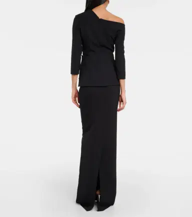 Safiyaa Juah sequined asymmetric crêpe top | Thumbnail 2 Safiyaa Juah sequined asymmetric crêpe top | Thumbnail 2