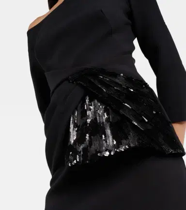 Safiyaa Juah sequined asymmetric crêpe top | Thumbnail 3 Safiyaa Juah sequined asymmetric crêpe top | Thumbnail 3