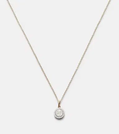 Stone and Strand Framed Mosaic 10kt yellow gold necklace with diamonds | Thumbnail 3 Stone and Strand Framed Mosaic 10kt yellow gold necklace with diamonds | Thumbnail 3