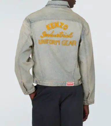 Kenzo Drawn Varsity embroidered denim jacket | Thumbnail 5 Kenzo Drawn Varsity embroidered denim jacket | Thumbnail 5