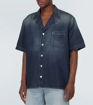 Valentino Chambray bowling shirt | Thumbnail 2 Valentino Chambray bowling shirt | Thumbnail 2