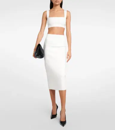 Victoria Beckham Square-neck cropped top | Thumbnail 3 Victoria Beckham Square-neck cropped top | Thumbnail 3