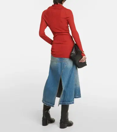 Victoria Beckham Ribbed-knit turtleneck top | Thumbnail 3 Victoria Beckham Ribbed-knit turtleneck top | Thumbnail 3