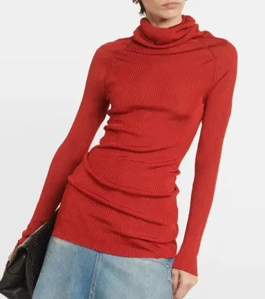 Victoria Beckham Ribbed-knit turtleneck top | Thumbnail 4 Victoria Beckham Ribbed-knit turtleneck top | Thumbnail 4