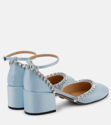 Mach & Mach Audrey 55 embellished satin pumps | Thumbnail 4 Mach & Mach Audrey 55 embellished satin pumps | Thumbnail 4