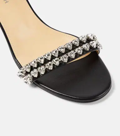 Mach & Mach Audrey 55 crystal-embellished leather sandals | Thumbnail 5 Mach & Mach Audrey 55 crystal-embellished leather sandals | Thumbnail 5