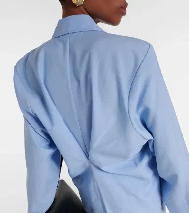 Victoria Beckham Caped virgin wool shirt | Thumbnail 6 Victoria Beckham Caped virgin wool shirt | Thumbnail 6
