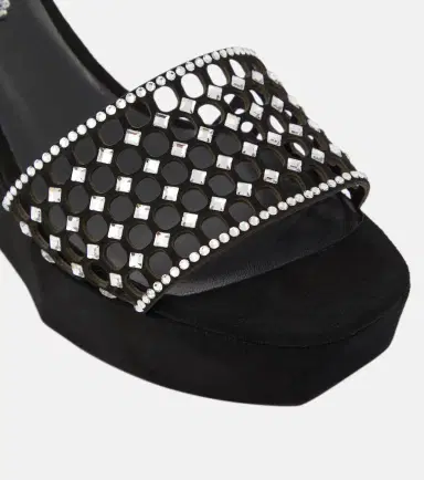 Rene Caovilla Embellished suede platform slides | Thumbnail 5 Rene Caovilla Embellished suede platform slides | Thumbnail 5