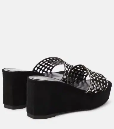 Rene Caovilla Embellished suede platform slides | Thumbnail 6 Rene Caovilla Embellished suede platform slides | Thumbnail 6