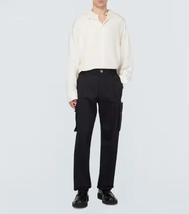 Versace Cotton gabardine cargo pants | Thumbnail 4 Versace Cotton gabardine cargo pants | Thumbnail 4