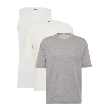 Jil Sander Set of 3 cotton jersey tops | Thumbnail 1 Jil Sander Set of 3 cotton jersey tops | Thumbnail 1