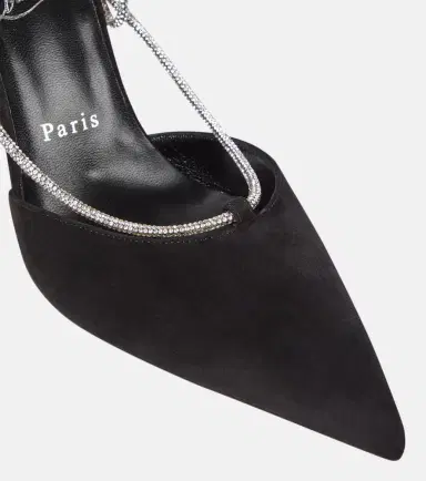 Christian Louboutin Astrid Lace Strassita 85 suede pumps | Thumbnail 2 Christian Louboutin Astrid Lace Strassita 85 suede pumps | Thumbnail 2