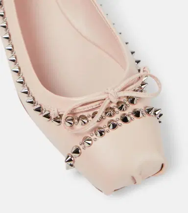 Christian Louboutin Mamadrague Spikes leather ballet flats | Thumbnail 2 Christian Louboutin Mamadrague Spikes leather ballet flats | Thumbnail 2