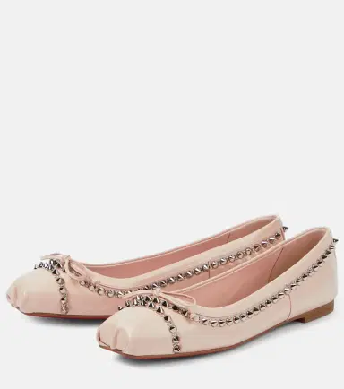Christian Louboutin Mamadrague Spikes leather ballet flats | Thumbnail 3 Christian Louboutin Mamadrague Spikes leather ballet flats | Thumbnail 3